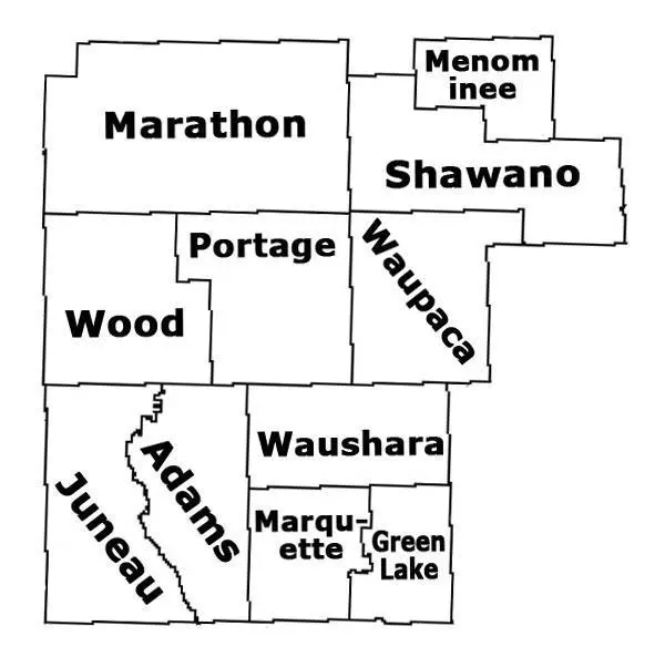 Central Wisconsin Map
